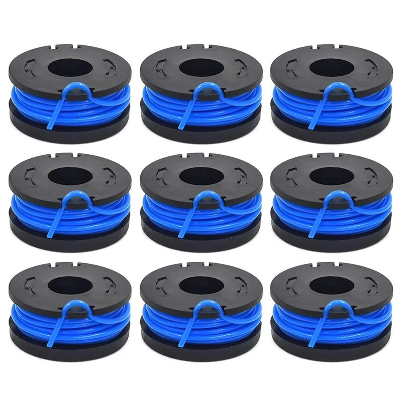 TLW-01 9Pcs Replacement Spool Mower Accessory for Harbor Freight Bauer 19115C-B 20V Cordless Mower