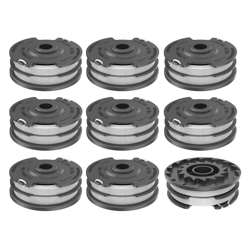 RS0101 9Pcs Replacement Spool Mower Accessory for LawnMaster GT1210 / GT1211 / GT1238 / GT1313 / GT1411 / GT1415