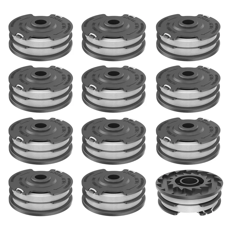 RS0101 12Pcs Replacement Spool Mower Accessory for LawnMaster GT1210 / GT1211 / GT1238 / GT1313 / GT1411 / GT1415