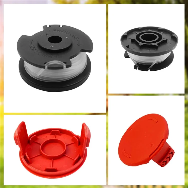 Tlh-02 + TLH-02-1 6pcs Ersatzspuler + 1pc Spool Cap Für Hyper-harte 20V Max HT22-401-03-05 / HT-19-401-003-06 / HT19-401-003-07