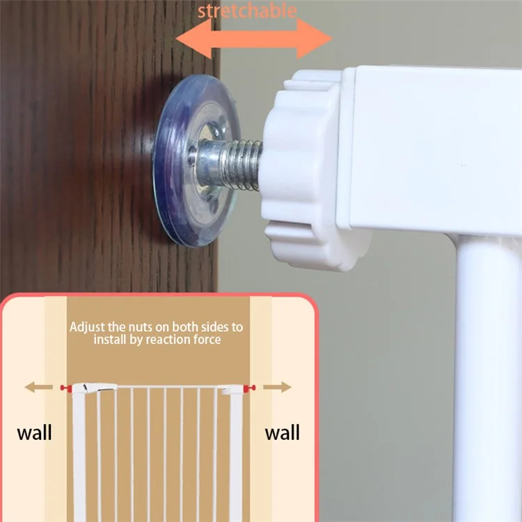 DODOPET ML-101 No Drill Dog Fence Gate Child Protective Fence Baby Safety Gate, Versione standard