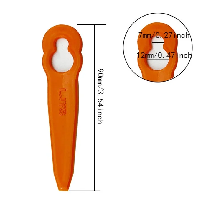 100Pcs for STIHL Polycut 2-2 ABS Cutting Blades Lawn Mower Replacement Parts