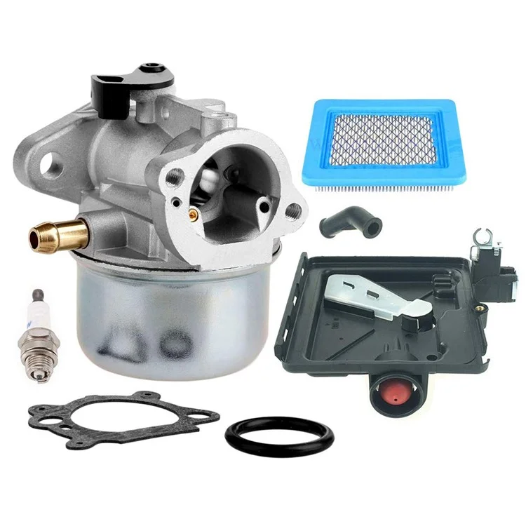 Carburateur 799868 pour tondeuse à gazon Briggs & Stratton, ensemble de carburateur de rechange, filtre à air et bougie d'allumage