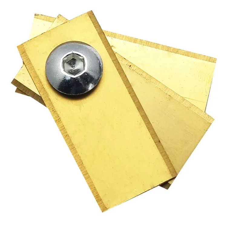 30 piezas para robot cortacésped Miimo de Honda, cuchillas de repuesto de acero inoxidable, 39,2 x 17,5 mm - Dorado