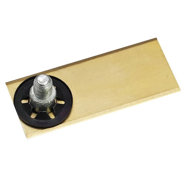30 piezas para cortacésped BIGMOW, cuchillas de repuesto de acero inoxidable con un solo orificio, 42.5x17.5x0.6mm - Dorado