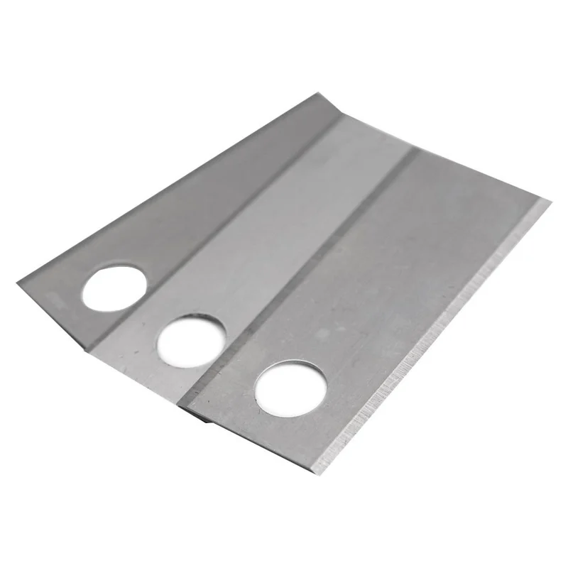 30Pcs for BIGMOW Lawn Mower Stainless Steel Replacement Single Hole Blades, 42.5x17.5x0.6mm - Silver