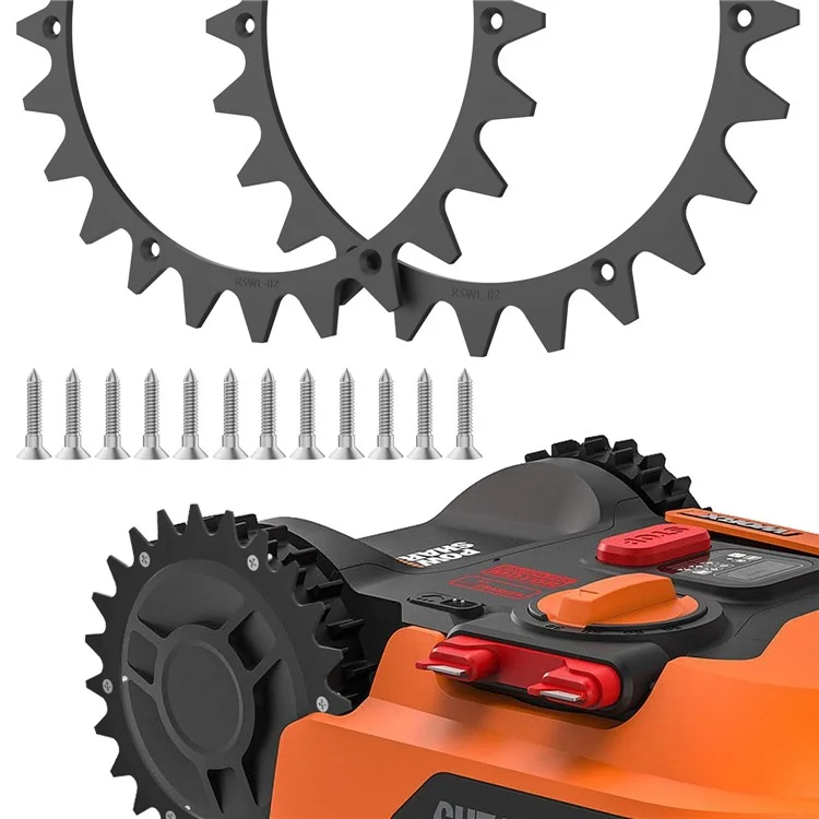 RSWL-02 pour Worx Landroid L WR155E / WR153E tondeuse à gazon 2 pointes + 14 vis autotaraudeuses