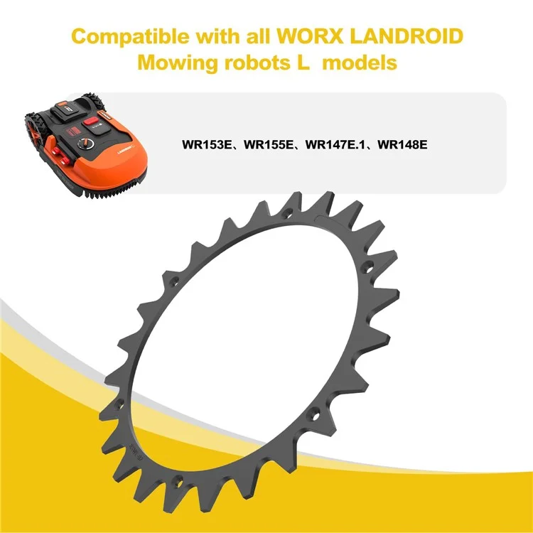 RSWL-02 pour Worx Landroid L WR155E / WR153E tondeuse à gazon 2 pointes + 14 vis autotaraudeuses