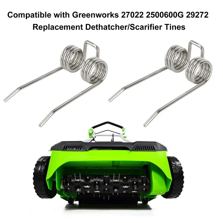18PCS Replacement Dethatcher Tines for Greenworks 29272 27022 2500600G Steel Scarifier Parts