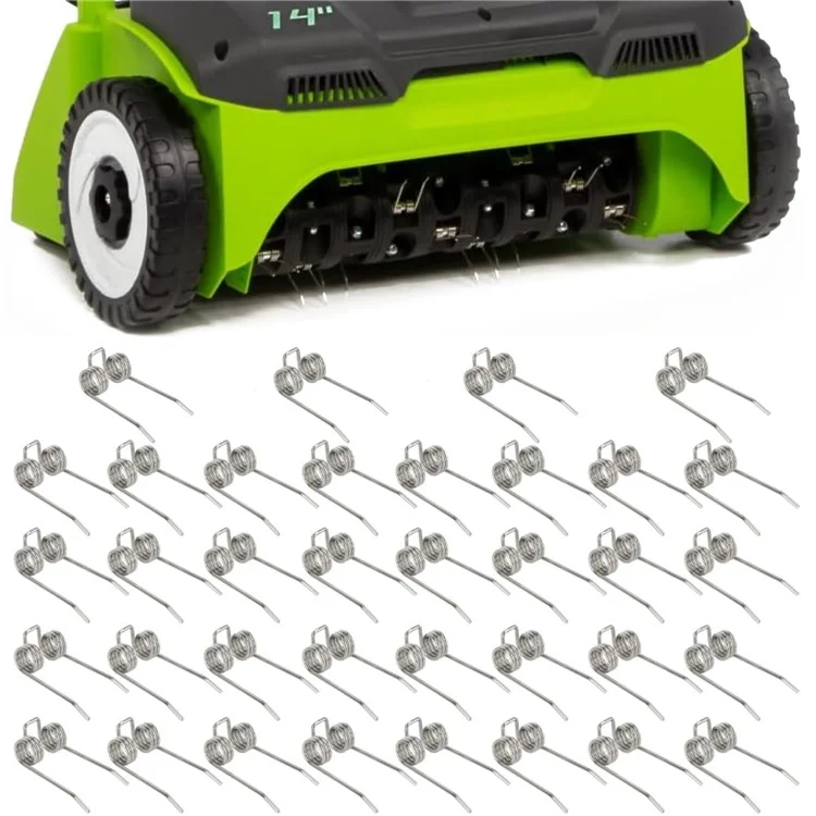18PCS Replacement Dethatcher Tines for Greenworks 29272 27022 2500600G Steel Scarifier Parts