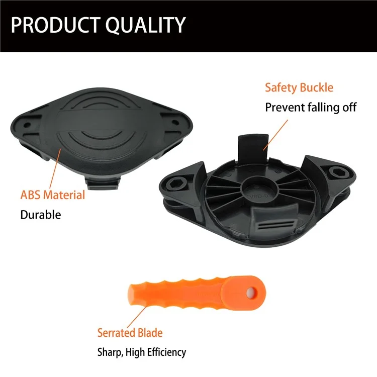 Für Black & Decker EVBD-01 Rasenmäher Trimmer Kopf mit 30 Klingen