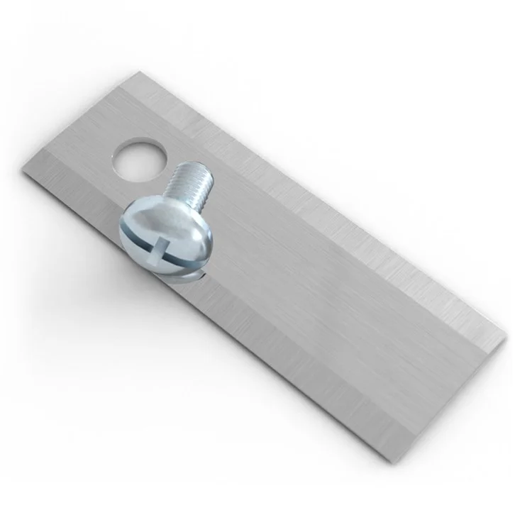 12 Piezas de Cuchillas para Cortacésped Stiga, de Acero Inoxidable con Agujero Simple para Repuesto, 44,5 x 16 mm