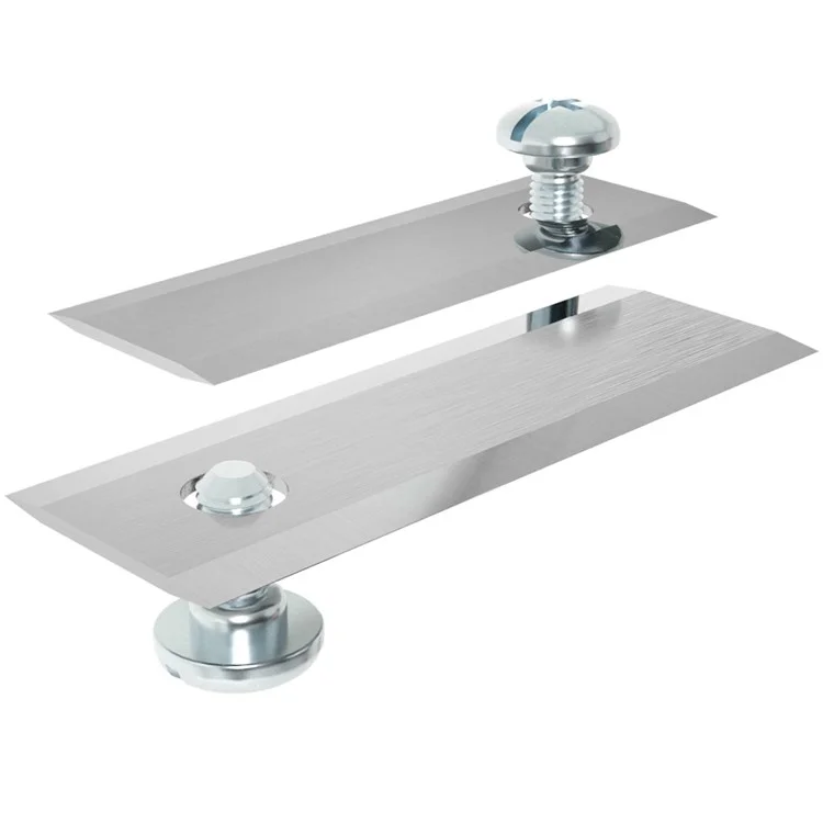 12 Piezas de Cuchillas para Cortacésped Stiga, de Acero Inoxidable con Agujero Simple para Repuesto, 44,5 x 16 mm