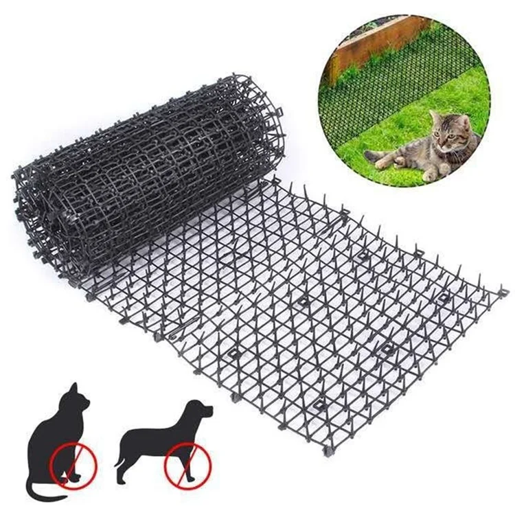 Tappetino Antiscivolo Repellente per Gatti 30CM x 2M Rete di Protezione per Giardini, Aiuole e Prati per Allontanare gli Animali Domestici