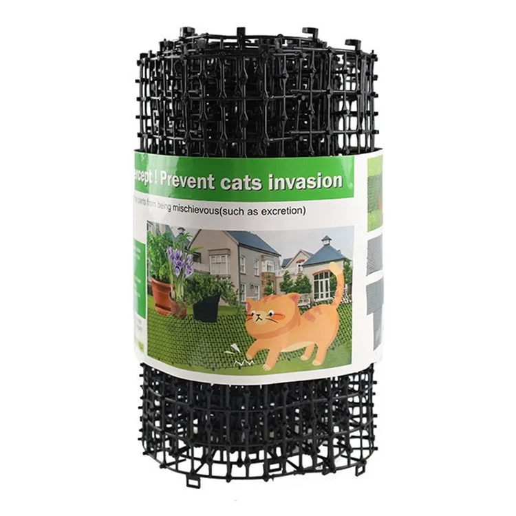 Tappetino Antiscivolo Repellente per Gatti 30CM x 2M Rete di Protezione per Giardini, Aiuole e Prati per Allontanare gli Animali Domestici