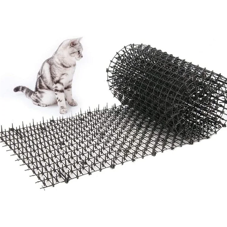 Tappetino Antiscivolo Repellente per Gatti 30CM x 2M Rete di Protezione per Giardini, Aiuole e Prati per Allontanare gli Animali Domestici