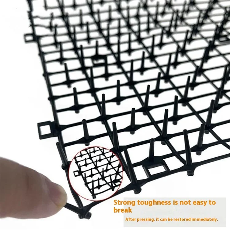 30cm Anti Cat Mat Repellent Mat with Spikes Pet Deterrent Net with Prickle Stirp for Garden , Length: 4m