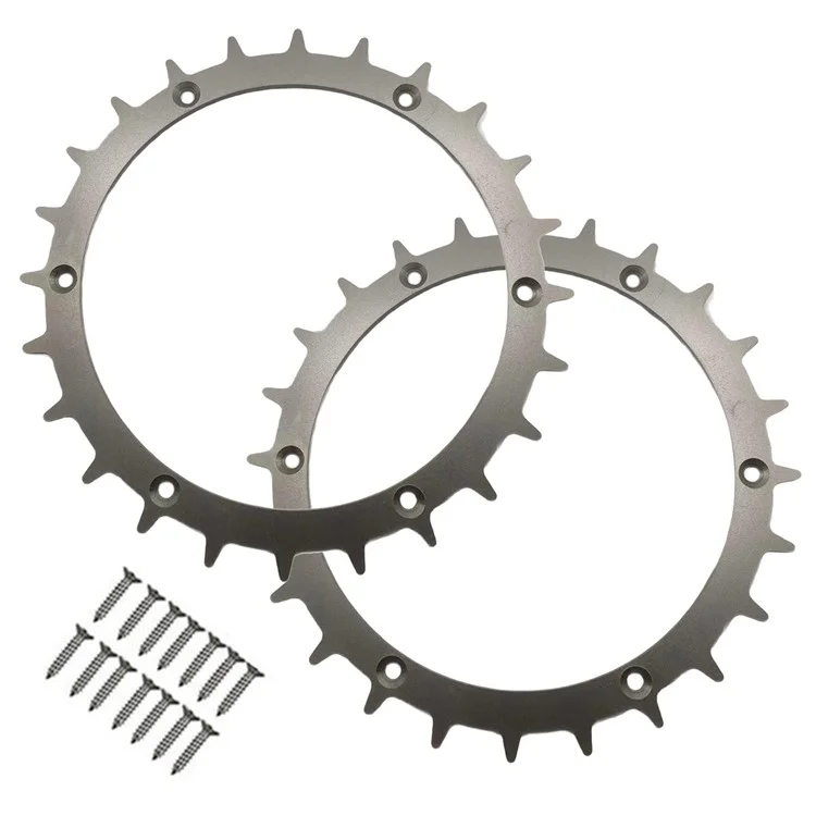 TLYA-02 2Pcs Cales Antidérapantes pour Pièces de Rechange de Tondeuse à Gazon Yard Force Compact 400Ri / Compact 280R / EasyMow 260