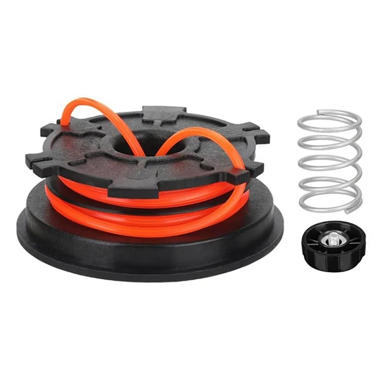 Bobina + Tappo della bobina + Molla per Trimmer per erba MTD / Troy-Bilt / Bolens, Pezzo 753-1156 / 791-153066B / 791-610317B