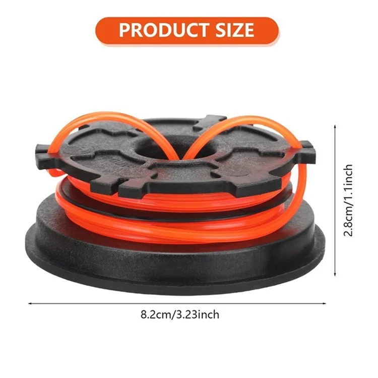 Bobina + Tappo della bobina + Molla per Trimmer per erba MTD / Troy-Bilt / Bolens, Pezzo 753-1156 / 791-153066B / 791-610317B