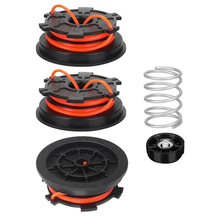 3 Spool + 1 Spool Cap + 1 Spring for MTD / Troy-Bilt / Bolens Grass Trimmer Part, 753-1156 / 791-153066B / 791-610317B