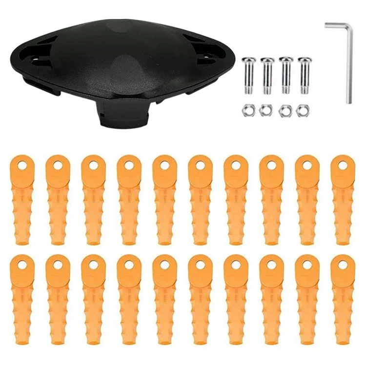 For Flymo Contour 500XT EVF-01 Trimmer Head + 20 RS-0001 Blades Lawn Mower Replacement Part