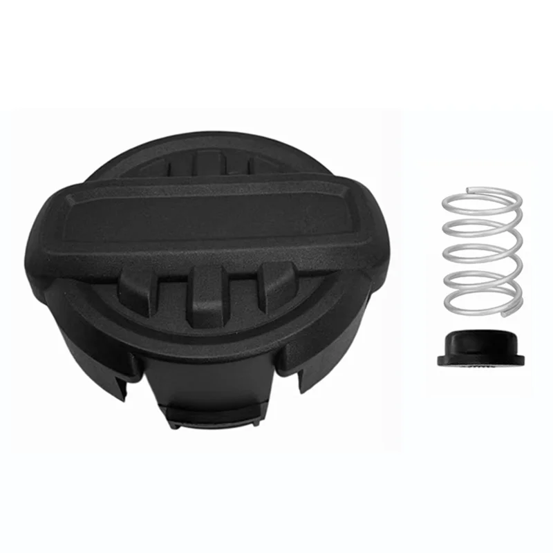 Trimmer-Kopf-Deckel + Feder + Federscheibe für Dewalt DCST922P1 / DCST922B / DCST972X1 Rasentrimmer, RSDWO995-1