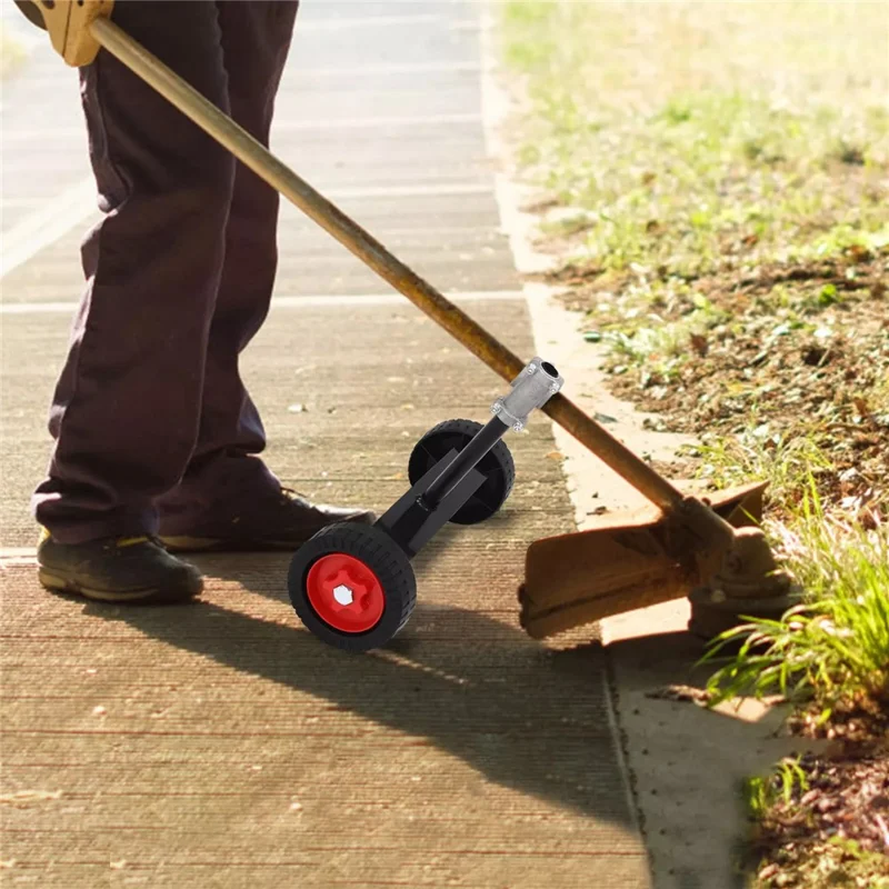 Portable Support Wheel Kit for 26mm Handle Lawn Mower with Support Frame + Mounting Base