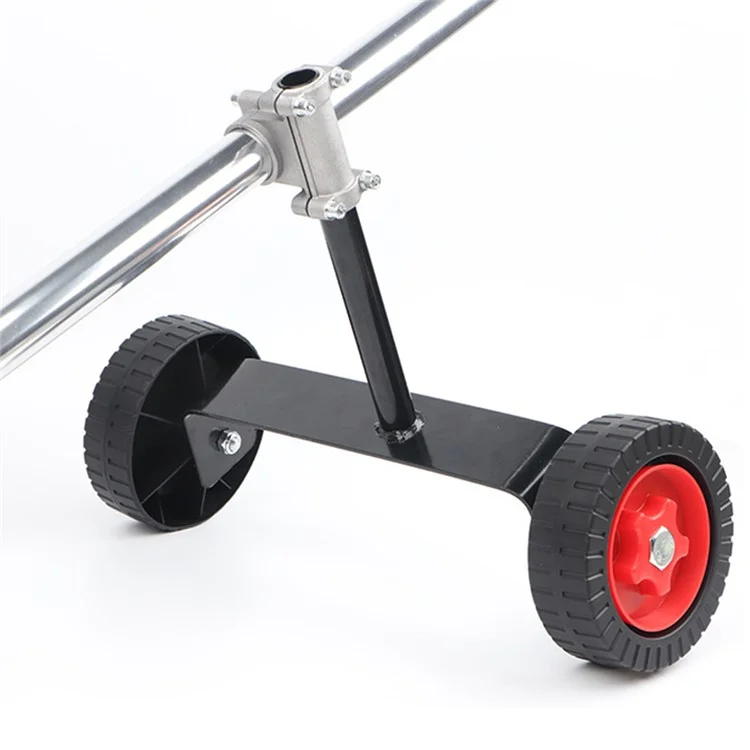 String Trimmer Support Wheels Weed Trimmer Auxiliary Portable Mower Attachment for Grass Cutter - 26 Tube