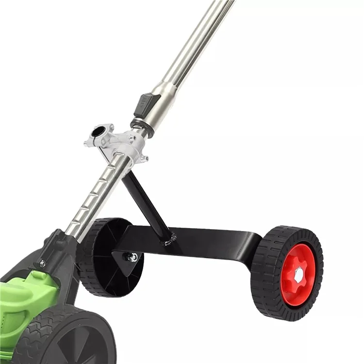 String Trimmer Support Wheels Weed Trimmer Auxiliary Portable Mower Attachment for Grass Cutter - 26 Tube
