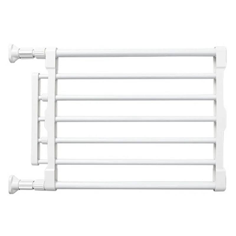 Grade de Segurança Retrátil para Pets sem Furação, Barreira de Segurança Infantil para Portas de 75-90 cm - Tubo de Ferro