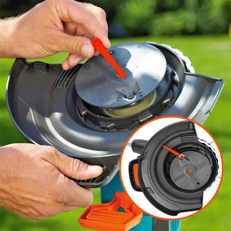 L70 50 Cuchillas de Plástico para Cortabordes Gardena 9823 / 9825 / 9820 / 9821 / 9828 Piezas de Repuesto - Naranja