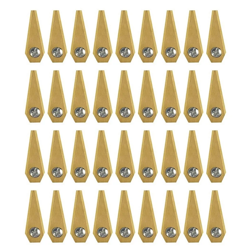 36 Pezzi di Lame di Ricambio in Acciaio Inossidabile per Tagliaerba Elettrico Bosch Indego, 49 x 19 x 1mm