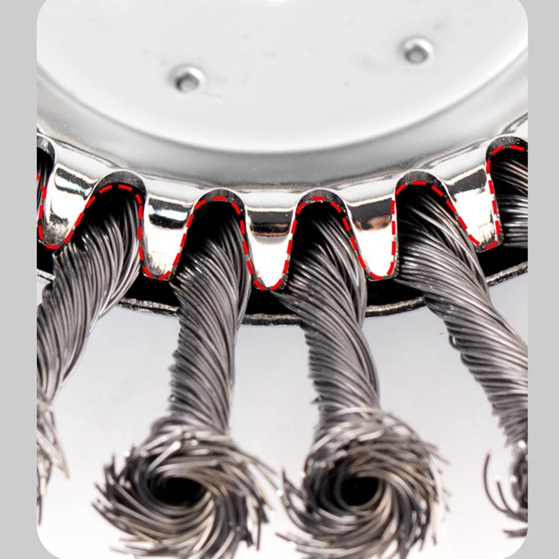 Cabeça de Roçadeira de Jardim de 20 cm com Disco de Arame de Aço Carbono para Corte de Ervas Daninhas, Ferramenta Universal de Aparador de Grama
