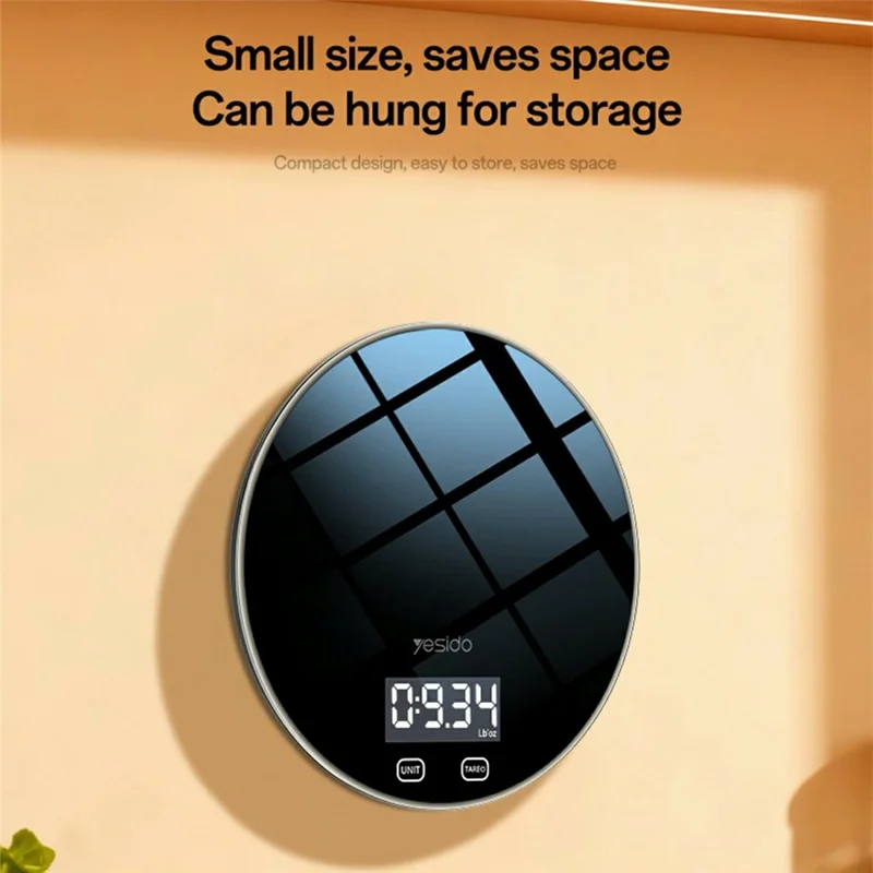 YESIDO MG43 Kitchen Digital Scale Precision Weighing LCD Display Digital Scale Support 1-5000g Capacity