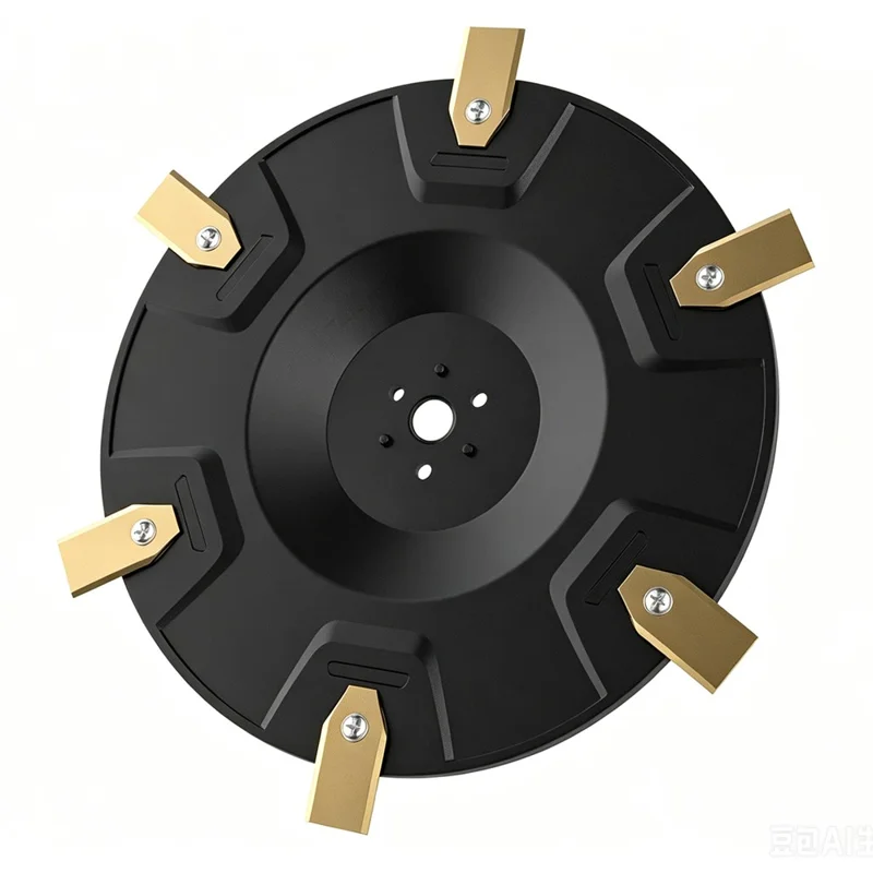 RIS-EOC-01 Cutting Disc with 6 Blades for Ecovacs GOAT O500 / O600 RTK / O800 Panorama / O800 RTK Lawn Mower - Black