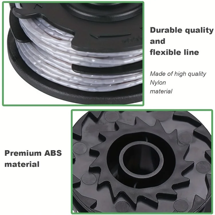 4Pcs F016800351 Conjunto de bobina de cortador de grama para Bosch ART 30-36 LI / ART 30 / ART 27 / ART 24 Cortador de grama