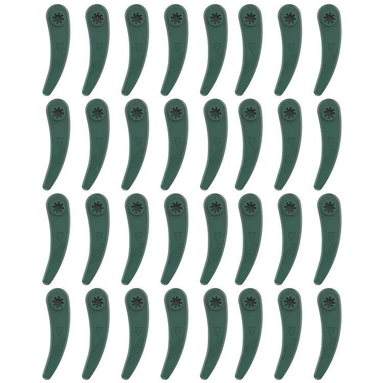 32Piezas F016800372 Cuchillas de Cortacésped para Bosch ART 26-18 LI 083-B3-0009 / ART 23-18 LI, Accesorios de Hoja Cortadora de Césped de ABS