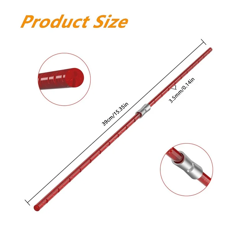 10 шт. Триммерная леска F016800181 для Bosch ART 26 Combitrim Brush Cutter 39 см Нейлоновые полоски с застежкой, красные