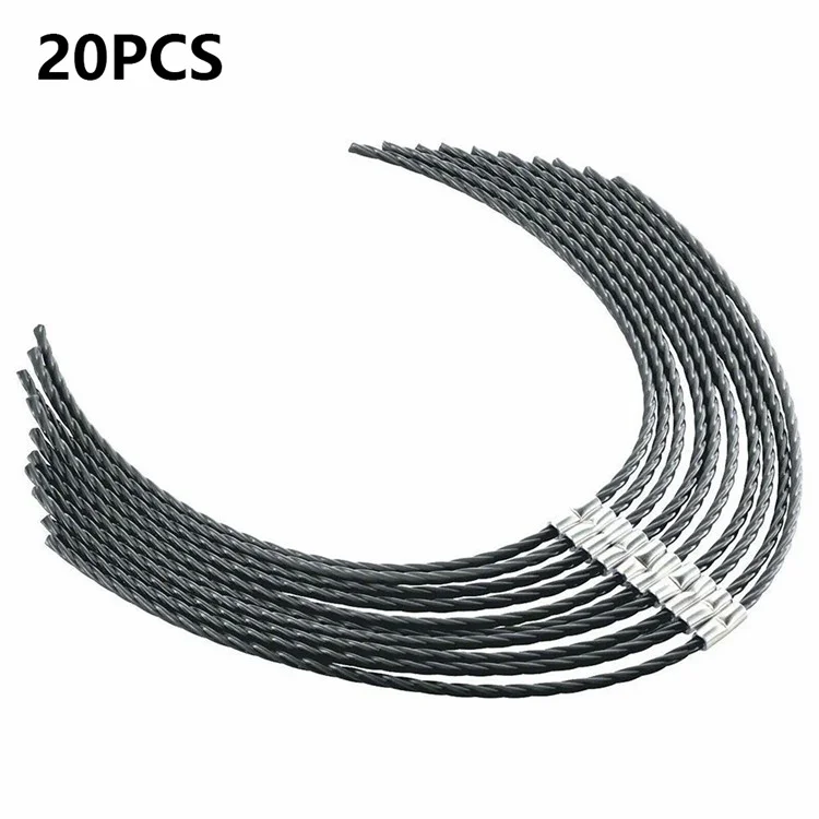 20Pcs F016800431 Linha Aparadora para Bosch AFS 23-37 Acessório de Corte de Grama Cordão de Nylon com Fivela