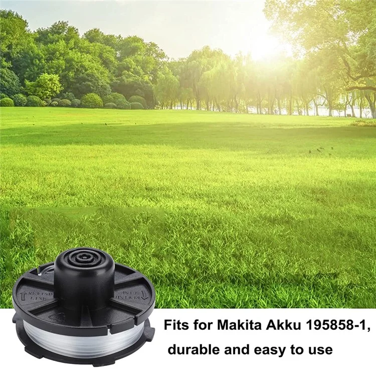 2PCS For Makita Akkusense Lawn Mower Replacement Spool Wire Reel Part 196146-9 / 195858-1