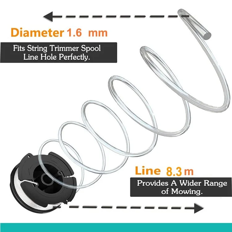 3Pcs For Makita Akkusense Lawn Mower Spool Wire Reel Replacement Part, 196146-9 / 195858-1