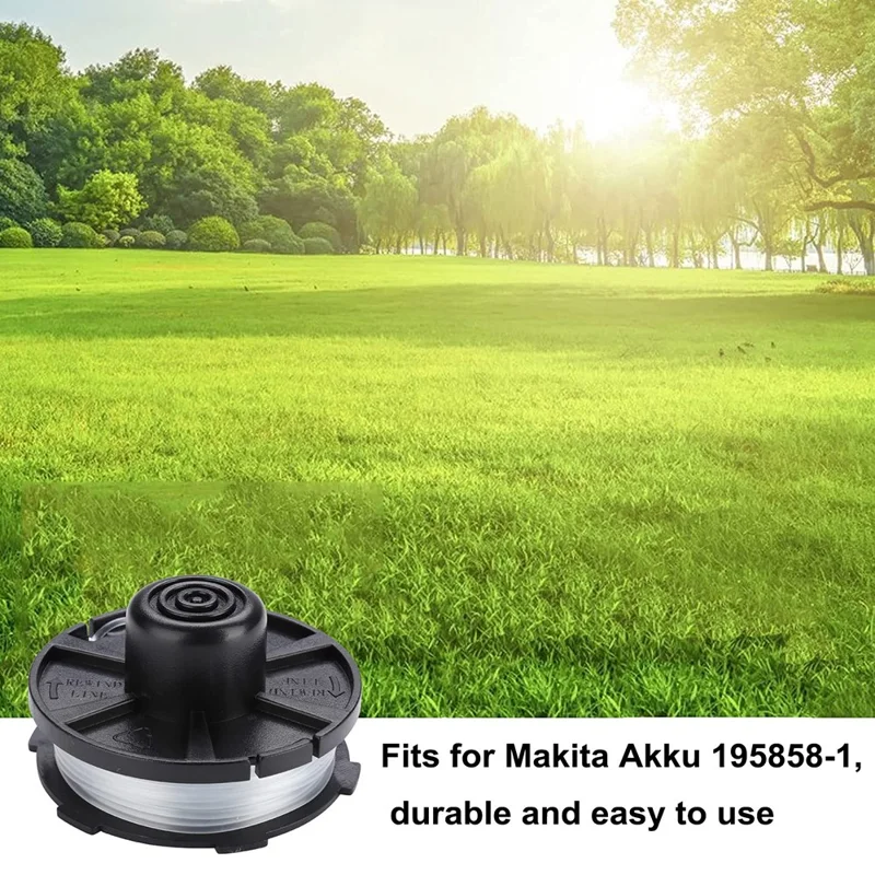 4Pcs For Makita Akkusense Lawn Mower Spool Replacement Wire Reel, 196146-9 / 195858-1