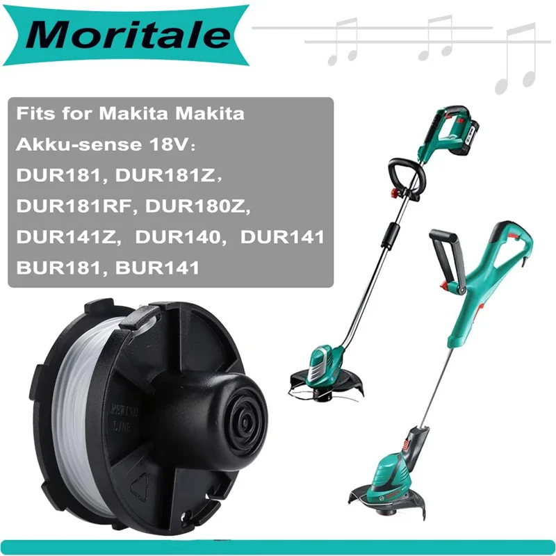 4Pcs For Makita Akkusense Lawn Mower Spool Replacement Wire Reel, 196146-9 / 195858-1