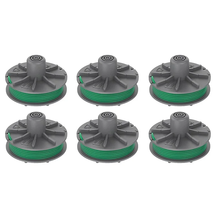 6 pezzi per giardino 5309-20 Bobine di ricambio per tosaerba Parte di tagliabordi Bobine di filo per erba