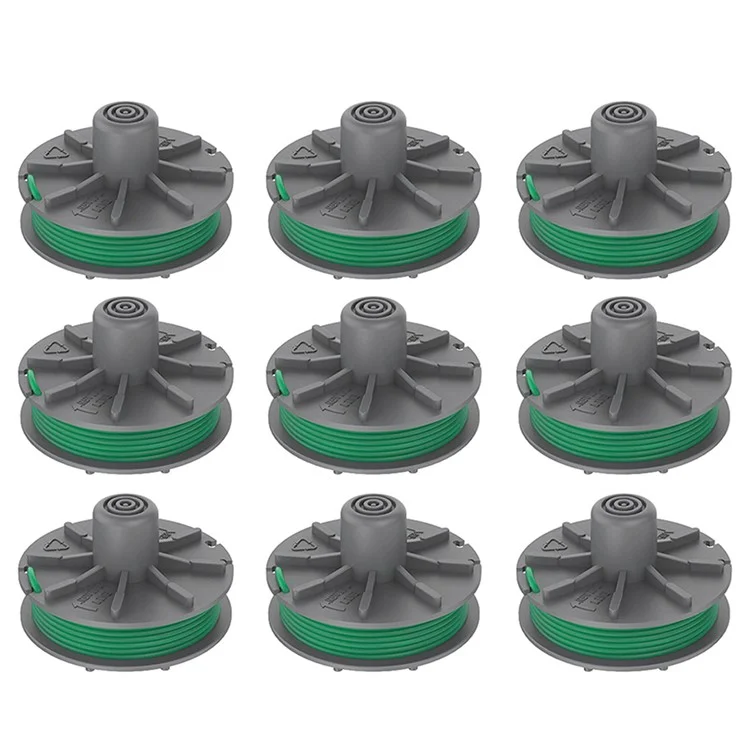 9Pcs 5309-20 Ersatz-Spulen für Garden Powercut Plus 650 / 30 Art.9811 Rasenmäher-Drahtspulen