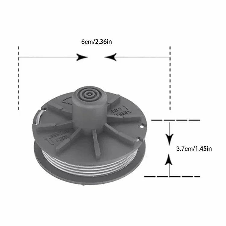 3Pcs Spools for Gardena 5307-20 Lawn Mower Wire Reels Replacement Parts
