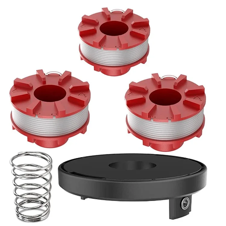 Lawn Mower Parts for Einhell CE-CT 36  /  30 Li E-Solo  /  Agillo 36  /  255 BL  /  Agillo 18  /  200 3 Spool + Cap + Spring