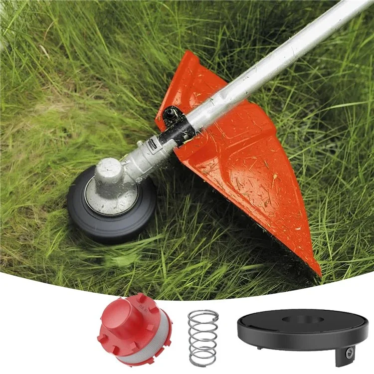 For Einhell CE-CT 36  /  30 Li E-Solo  /  Agillo 36  /  255 BL  /  Agillo 18  /  200 Lawn Mower Spool + Cap + Spring Set