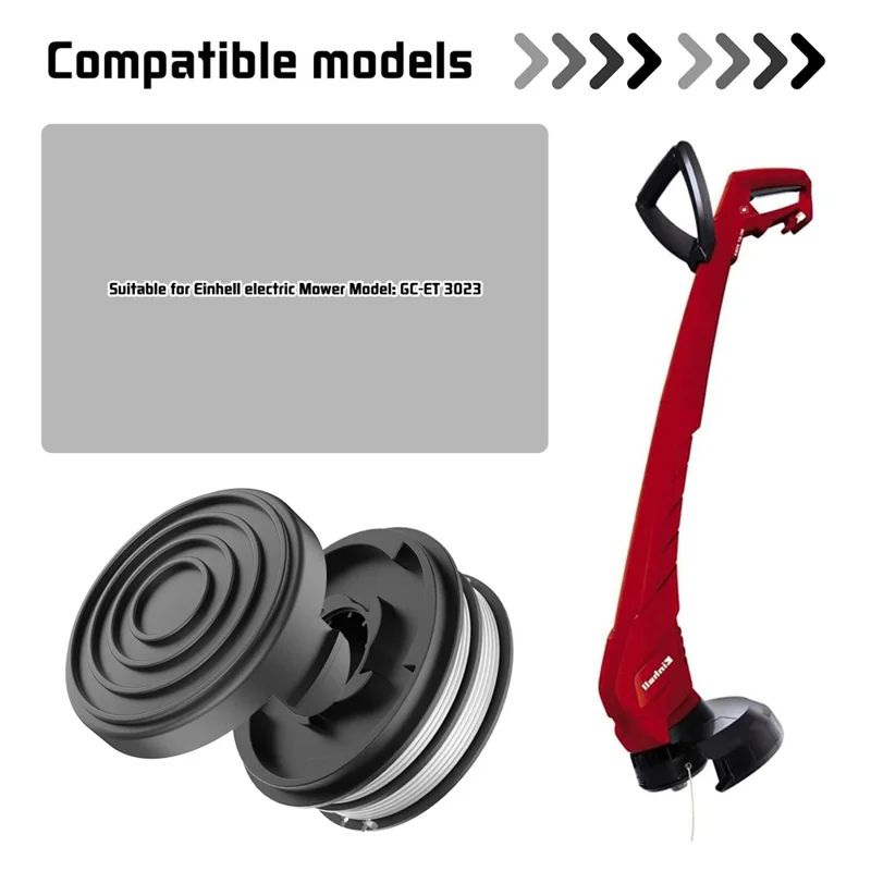 8PCS TLE-02-1 Spool Caps Replacement Parts for Einhell Lawn Mower